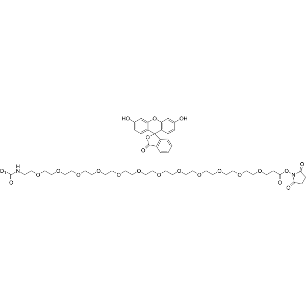 Carboxyfluorescein-PEG12-NHS