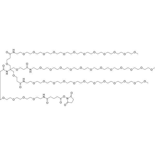 NHS-PEG4-(m-PEG12)3-ester