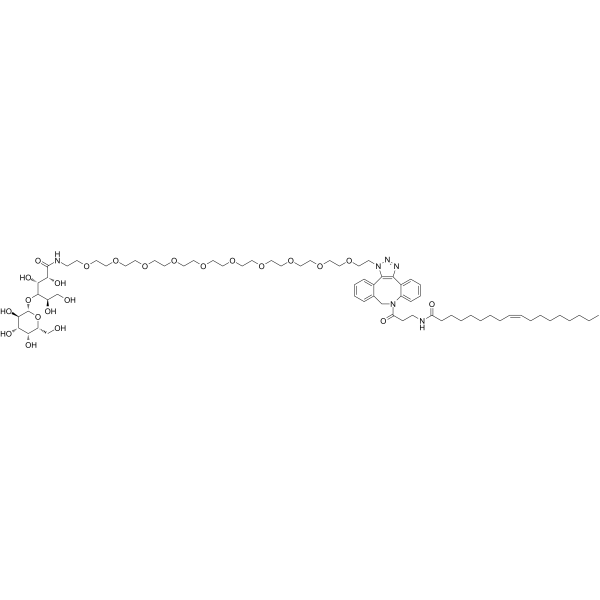 LG-PEG10-click-DBCO-Oleic Chemical Structure LG-PEG10-click-DBCO-Oleic