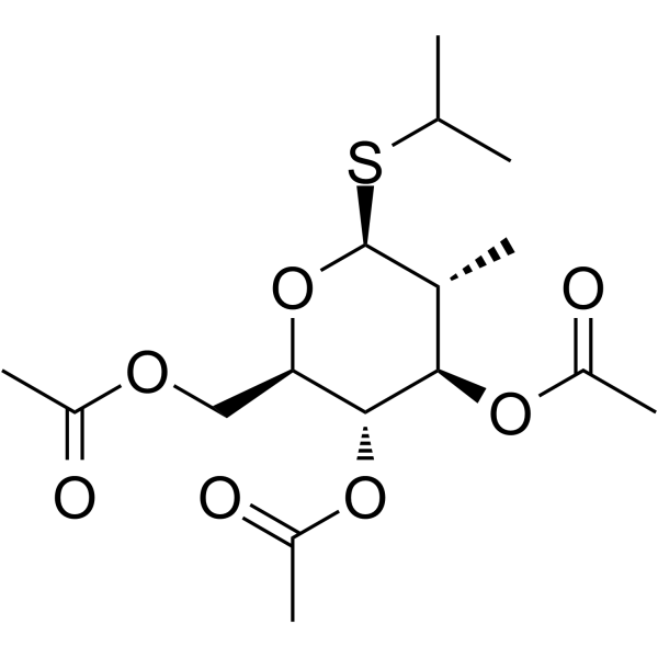 1-(Isopropylthio)-2,3,4,6-tetra-o-Ac-beta-D-glucosylpyranose Chemical Structure 1-(Isopropylthio)-2,3,4,6-tetra-o-Ac-beta-D-glucosylpyranose