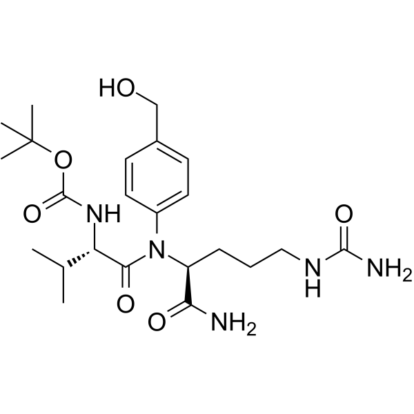 Boc-Val-Cit-PAB Chemical Structure Boc-Val-Cit-PAB