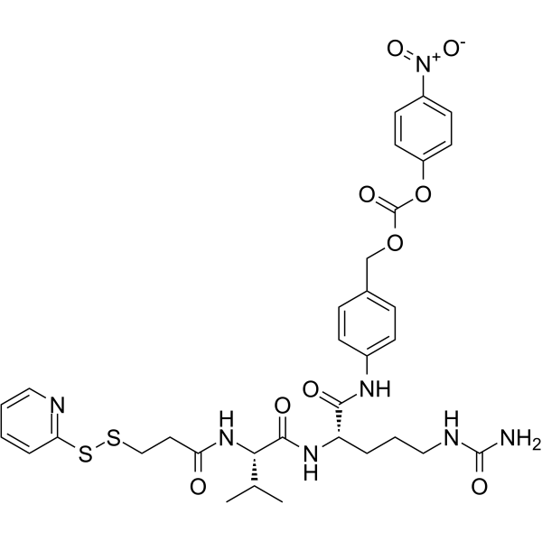 OPSS-Val-Cit-PAB-PNP Chemical Structure OPSS-Val-Cit-PAB-PNP