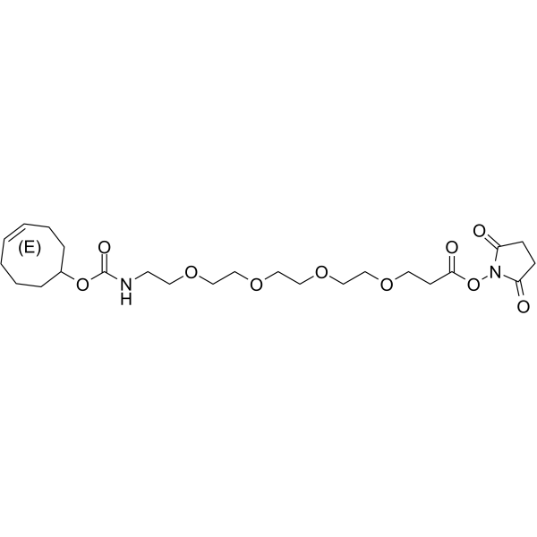 (E)-TCO-PEG4-NHS ester Chemical Structure (E)-TCO-PEG4-NHS ester