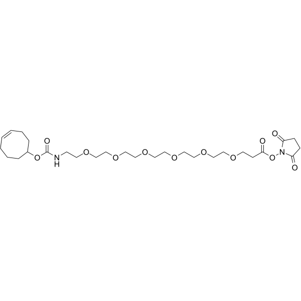 TCO-PEG6-NHS ester Chemical Structure TCO-PEG6-NHS ester