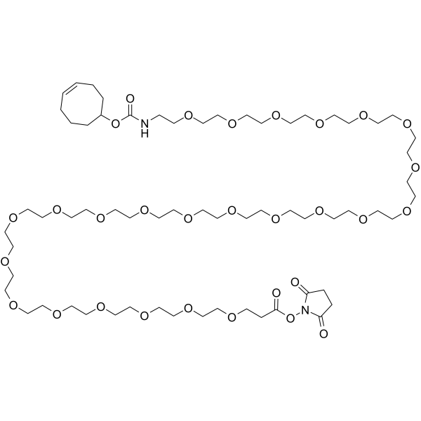 TCO-PEG24-NHS ester Chemical Structure TCO-PEG24-NHS ester