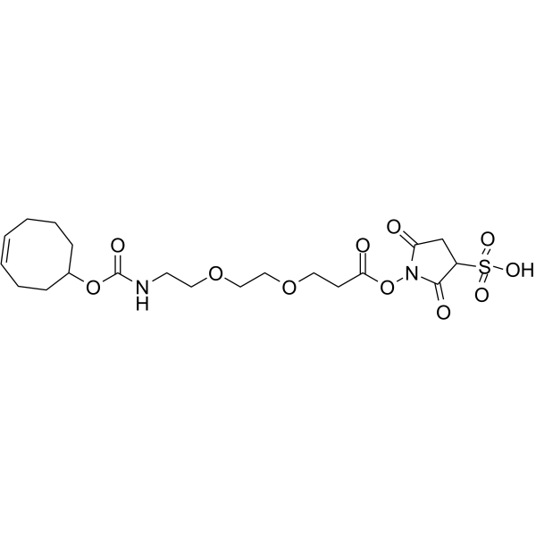 TCO-PEG2-Sulfo-NHS ester Chemical Structure TCO-PEG2-Sulfo-NHS ester