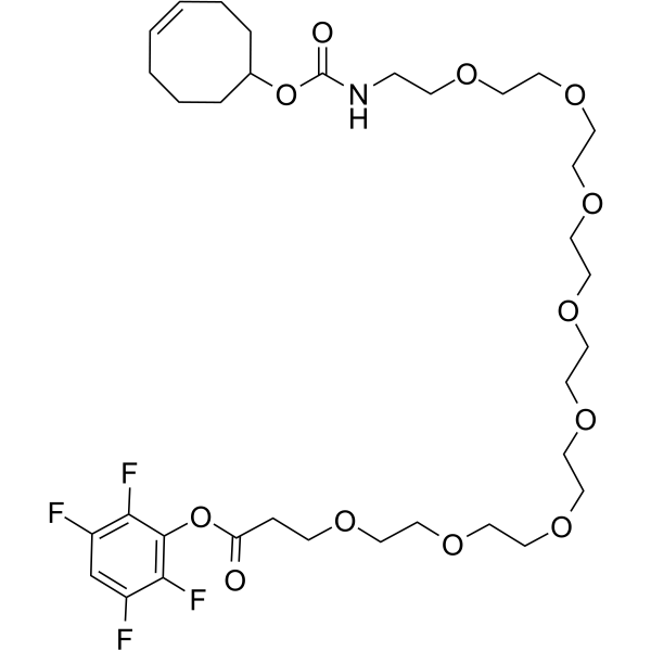 TCO-PEG8-TFP ester Chemical Structure TCO-PEG8-TFP ester
