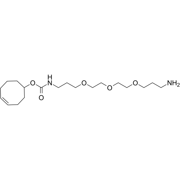 TCO-C3-PEG3-C3-amine Chemical Structure TCO-C3-PEG3-C3-amine