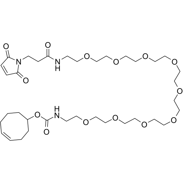 TCO-PEG9-maleimide Chemical Structure TCO-PEG9-maleimide