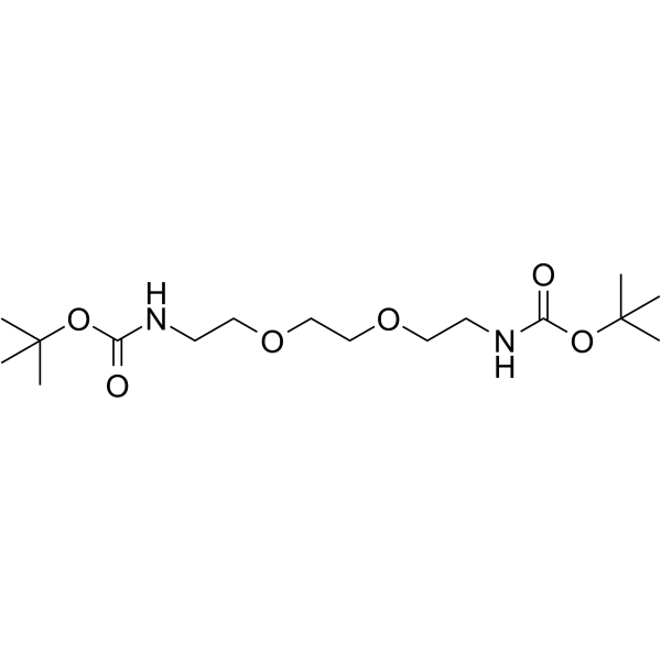 Boc-NH-PEG2-NH-Boc Chemical Structure Boc-NH-PEG2-NH-Boc