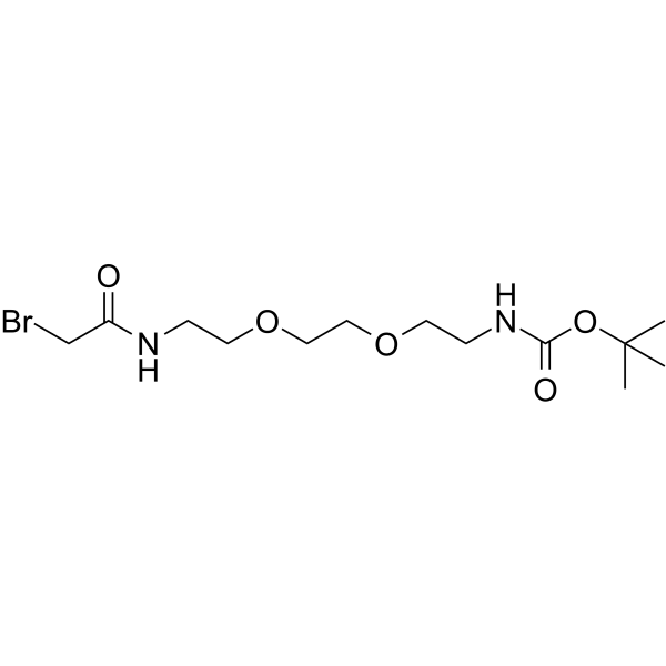 Bromoacetamido-C2-PEG2-NH-Boc
