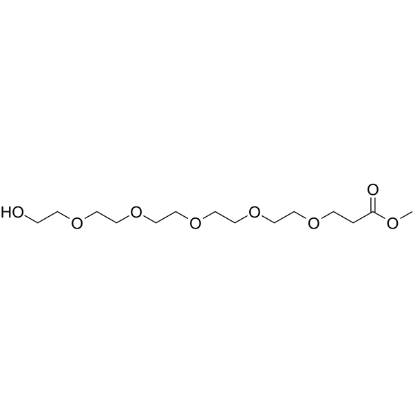 Hydroxy-PEG5-C2-methyl ester Chemical Structure Hydroxy-PEG5-C2-methyl ester