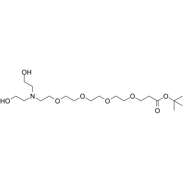 N,N-Diethanol amine-PEG4-Boc Chemical Structure N,N-Diethanol amine-PEG4-Boc
