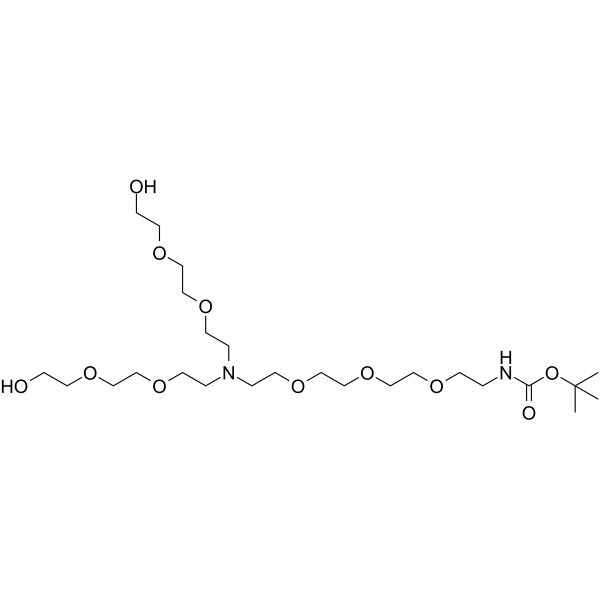 N-(Boc-PEG3)-N-bis(PEG2-alcohol)