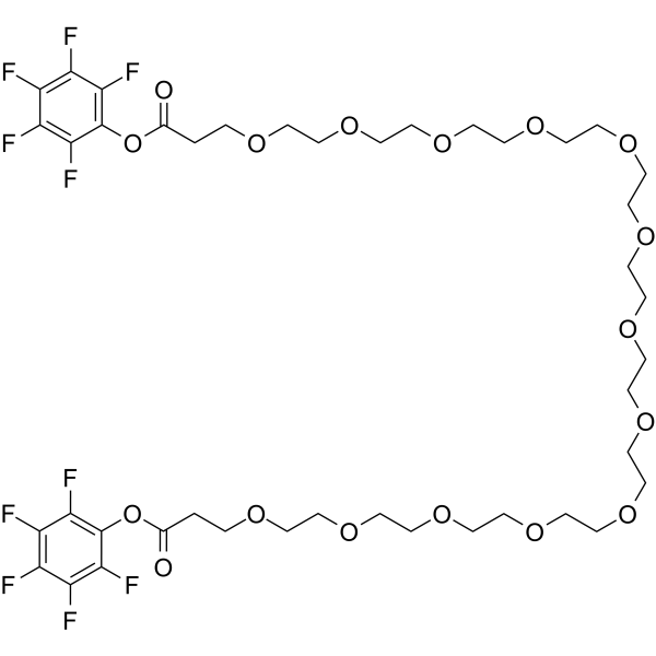 Bis-PEG13-PFP ester Chemical Structure Bis-PEG13-PFP ester