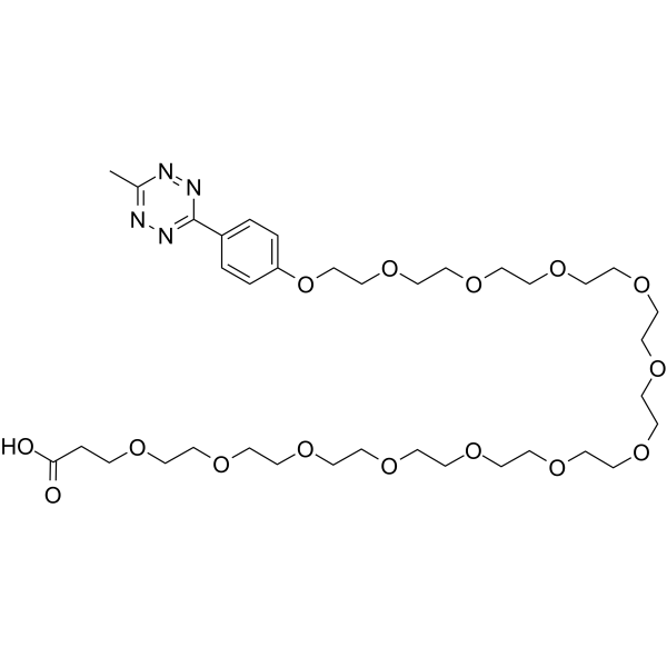 Methyltetrazine-PEG13-acid Chemical Structure Methyltetrazine-PEG13-acid