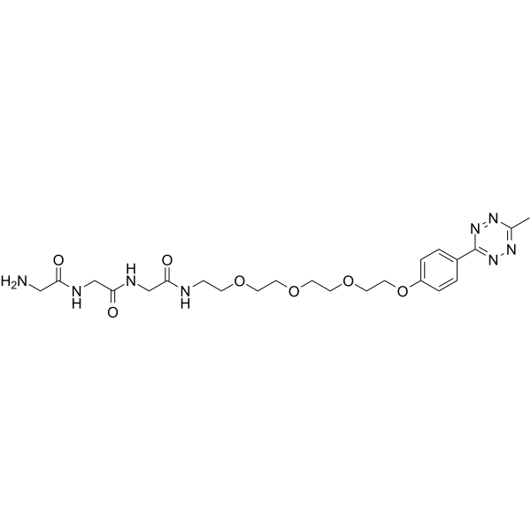 Gly-Gly-Gly-PEG4-methyltetrazine Chemical Structure Gly-Gly-Gly-PEG4-methyltetrazine
