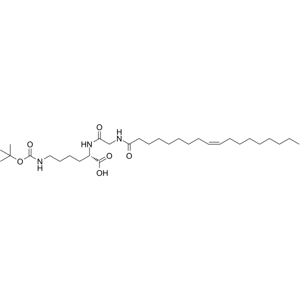 N'-Boc-N-(Gly-Oleoyl)-Lys Chemical Structure N