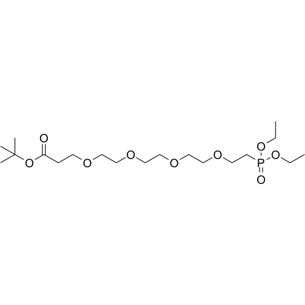 Boc-PEG4-phosphonic acid ethyl ester Chemical Structure Boc-PEG4-phosphonic acid ethyl ester