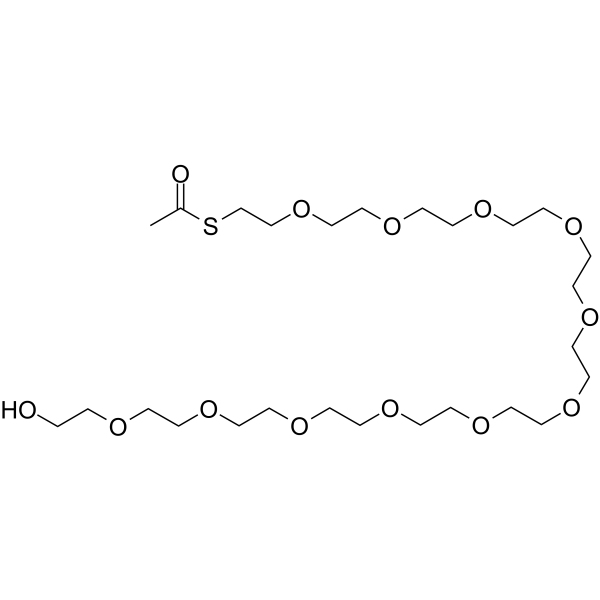 S-acetyl-PEG12-alcohol Chemical Structure S-acetyl-PEG12-alcohol