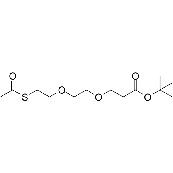 S-acetyl-PEG2-Boc Chemical Structure S-acetyl-PEG2-Boc