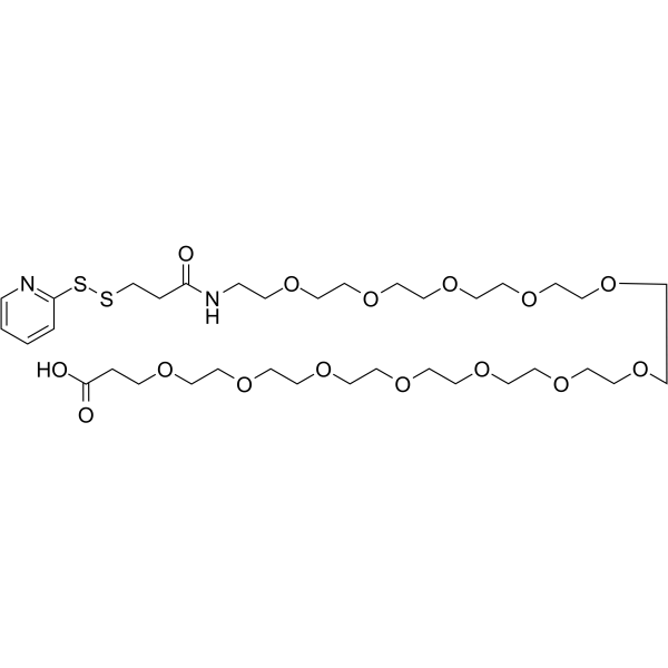SPDP-PEG12-acid Chemical Structure SPDP-PEG12-acid