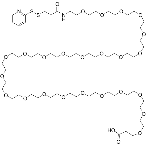 SPDP-PEG24-acid Chemical Structure SPDP-PEG24-acid
