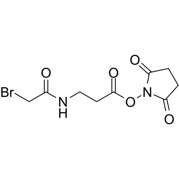 N-Succinimidyl 3-(Bromoacetamido)propionate Chemical Structure N-Succinimidyl 3-(Bromoacetamido)propionate(Synonyms: 3-(2-Bromoacetamido)propanoic acid NHS ester)