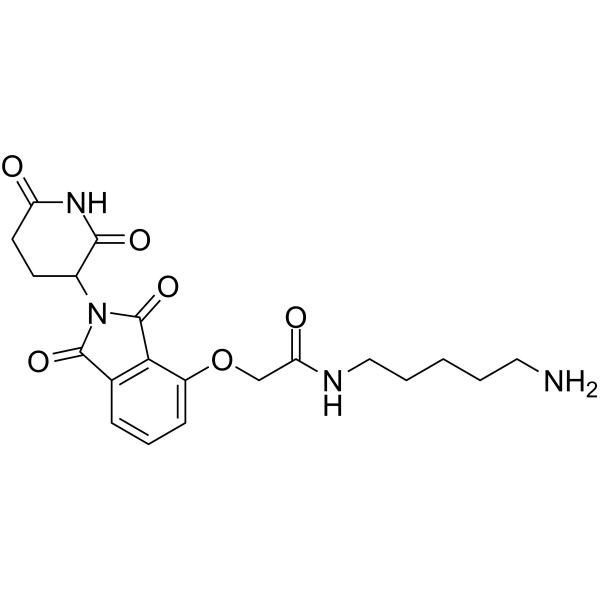 Thalidomide-O-amide-C5-NH2 Chemical Structure Thalidomide-O-amide-C5-NH2
