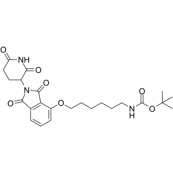 Thalidomide-O-C6-NHBoc Chemical Structure Thalidomide-O-C6-NHBoc