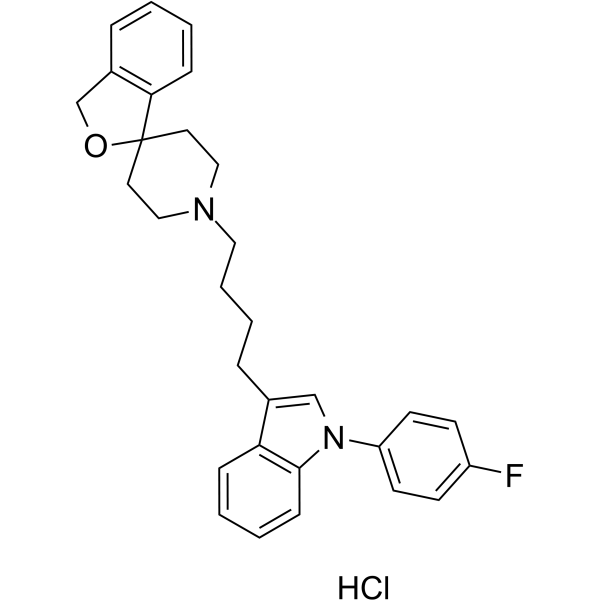 Siramesine hydrochloride(Synonyms: 西拉美新盐酸盐; Lu 28-179 hydrochloride)