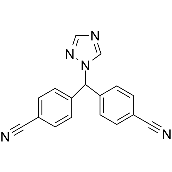 Letrozole Chemical Structure Letrozole(Synonyms: 来曲唑; CGS 20267)