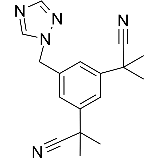 Anastrozole Chemical Structure Anastrozole(Synonyms: 阿那曲唑; ZD1033)