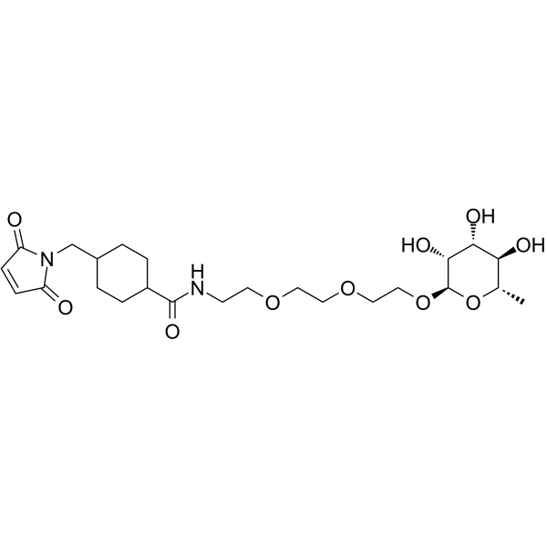 Rha-PEG3-SMCC Chemical Structure Rha-PEG3-SMCC