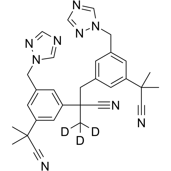 Anastrozole-d3 Dimer Impurity(Synonyms: 阿那曲唑二聚体杂质 d3)