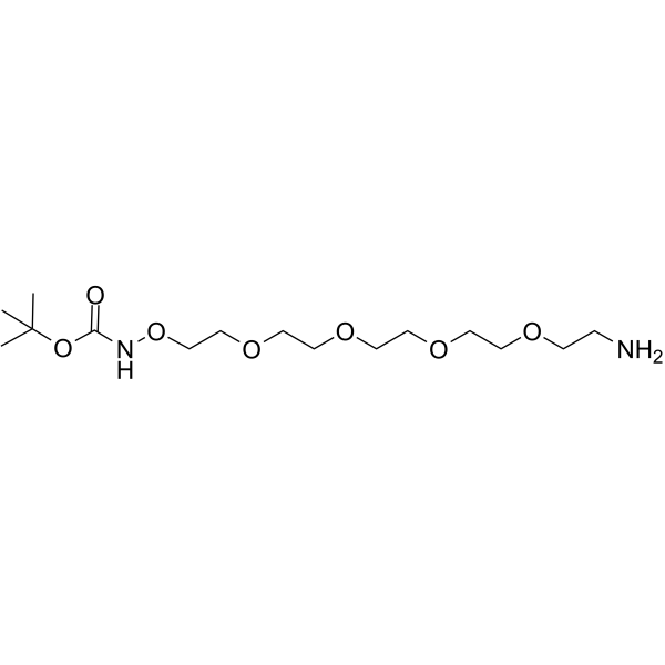 t-Boc-Aminooxy-PEG4-amine Chemical Structure t-Boc-Aminooxy-PEG4-amine