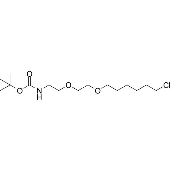 t-Boc-N-amido-PEG2-C6-Cl Chemical Structure t-Boc-N-amido-PEG2-C6-Cl