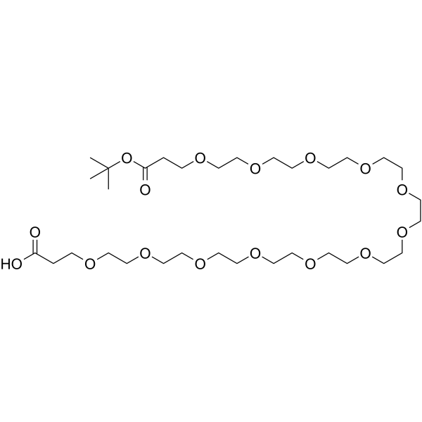 Acid-PEG12-t-butyl ester Chemical Structure Acid-PEG12-t-butyl ester