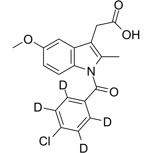 Indomethacin-d4(Synonyms: 吲哚美辛-D4; Indometacin-d4)