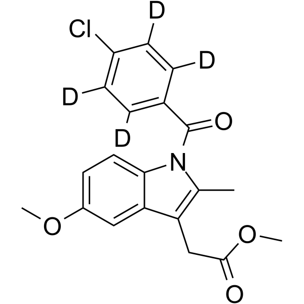 Indomethacin-d4 Methyl Ester(Synonyms: 吲哚美辛甲酯 d4)