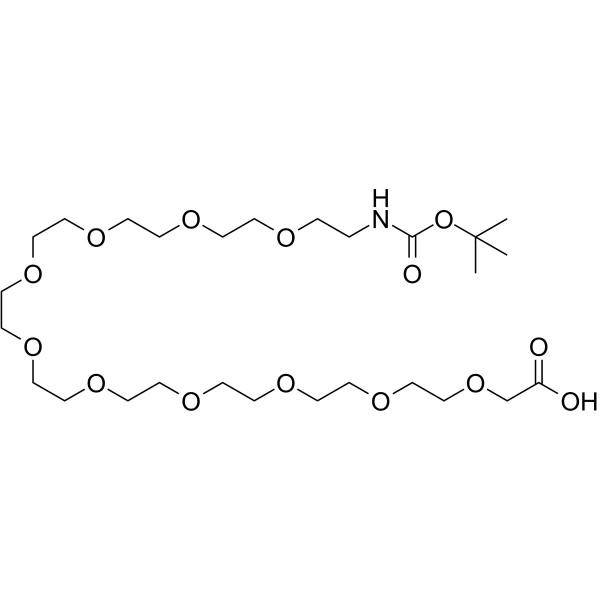 t-Boc-amido-PEG10-acid Chemical Structure t-Boc-amido-PEG10-acid