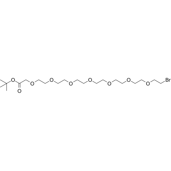 Bromo-PEG7-CH2COOtBu Chemical Structure Bromo-PEG7-CH2COOtBu