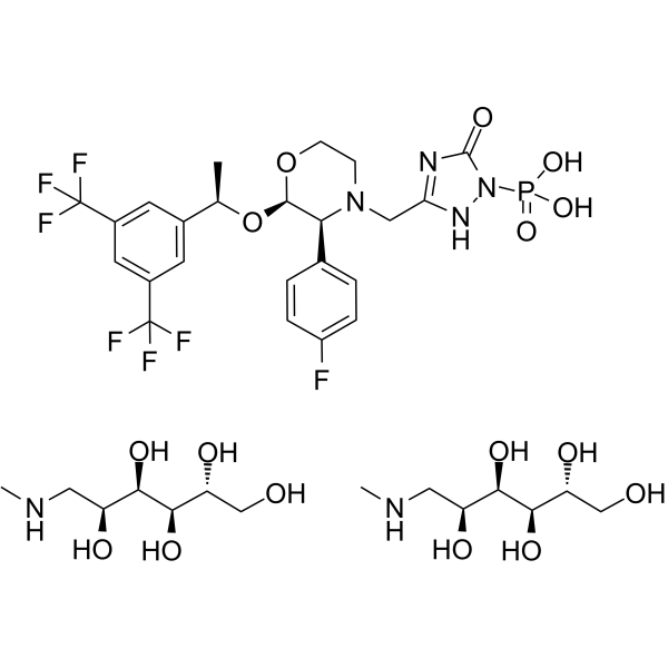 Fosaprepitant dimeglumine(Synonyms: 福沙吡坦二甲葡胺; MK-0517;  L785298)