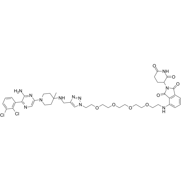 SHP2 protein degrader-1 Chemical Structure SHP2 protein degrader-1