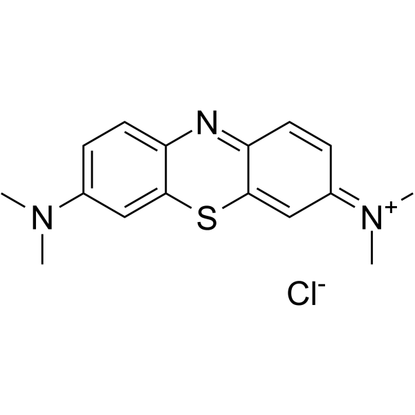 Methylene Blue(Synonyms: 亚甲蓝; Basic Blue 9;  CI-52015; Methylthioninium chloride)