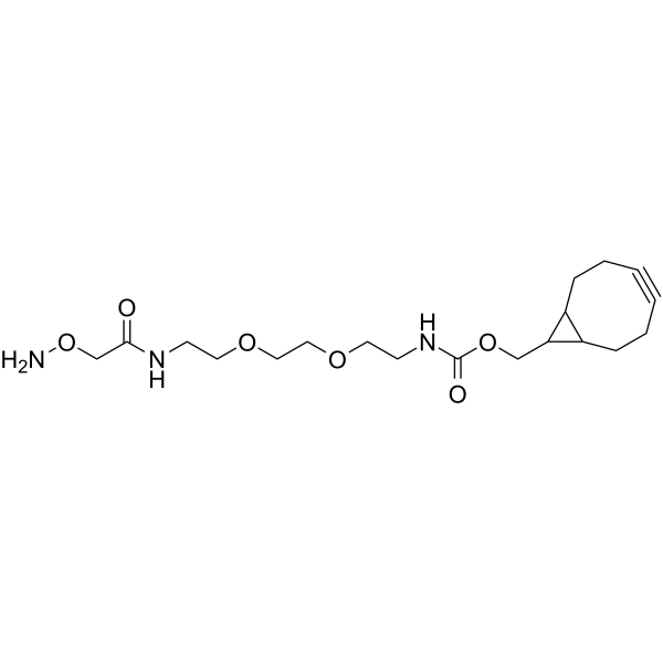Aminooxy-PEG2-BCN Chemical Structure Aminooxy-PEG2-BCN