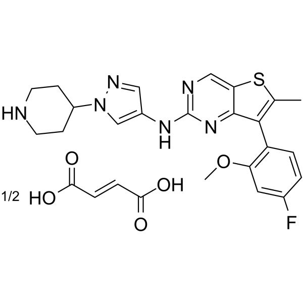 MAX-40279 hemifumarate Chemical Structure MAX-40279 hemifumarate