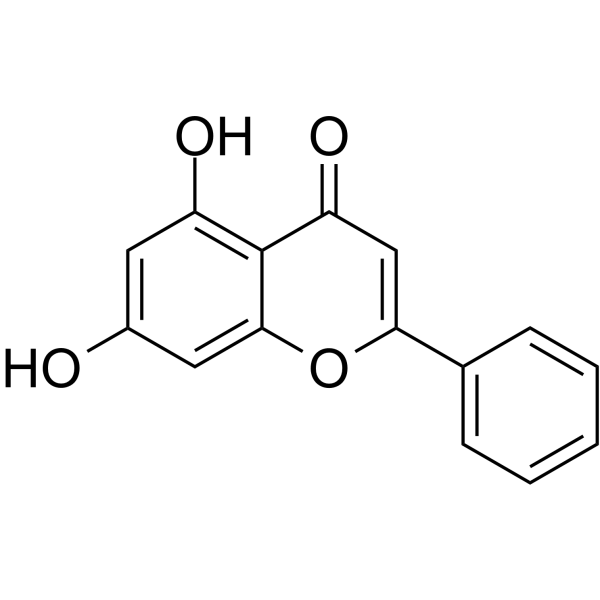 Chrysin(Synonyms: 白杨素; 5,7-Dihydroxyflavone)