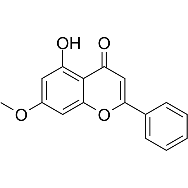 Tectochrysin(Synonyms: Techtochrysin;  NSC 80687)