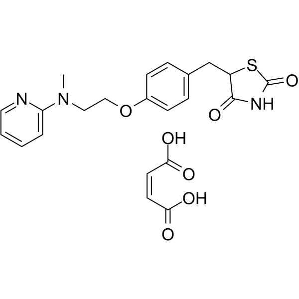 Rosiglitazone maleate(Synonyms: 马来酸罗格列酮; BRL 49653C)